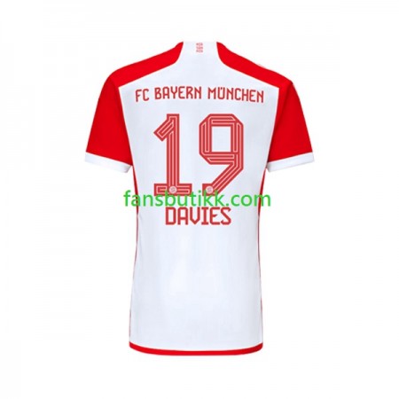 Fotballdrakt Bayern München Alphonso Davies 19 Hjemmetrøye 2023-2024 Kortermet